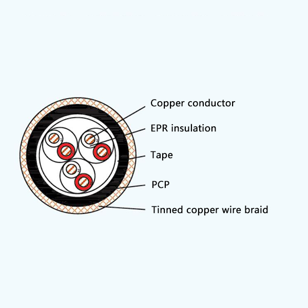 CHEF80/SA EPR Insulation Flame Retardant Marine Communication Cable