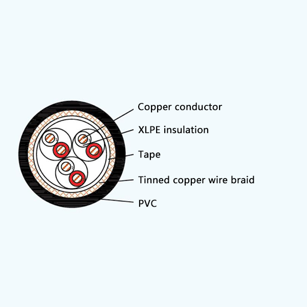 CHJ82/SA XLPE Insulation Flame Retardant Marine Communication Cable