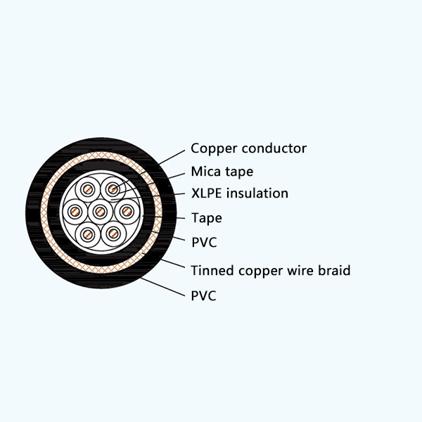 CKJV82/NA XLPE Insulation Fire Resistant Marine Control Cable